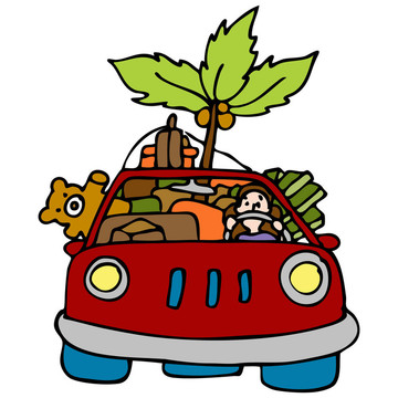 搬家那天車