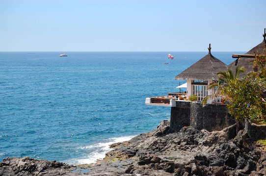 西班牙；大西洋；特內(nèi)里費(fèi)島；露天餐廳