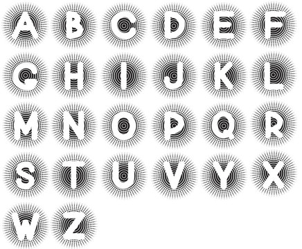 英語(yǔ)字母表。