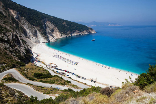 邁托斯海灘；Kefalonia