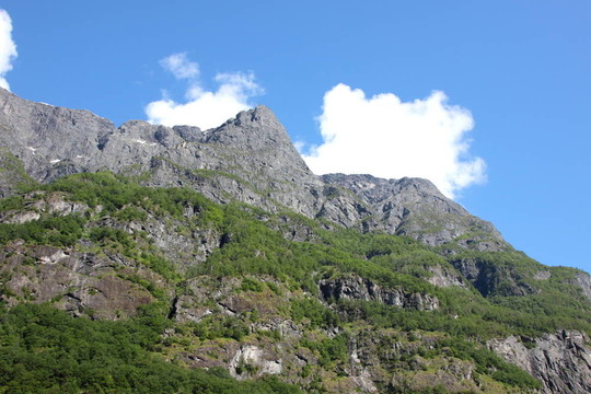 在春天，在挪威山腰