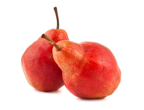 兩個(gè)紅熟的梨