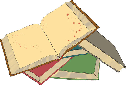 打開的書