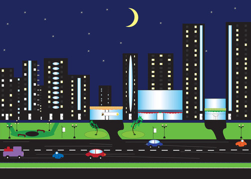 城市夜景