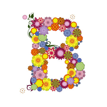 字母花紋
