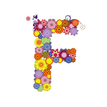 字母花紋