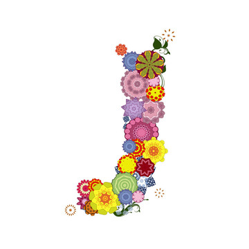 字母花紋