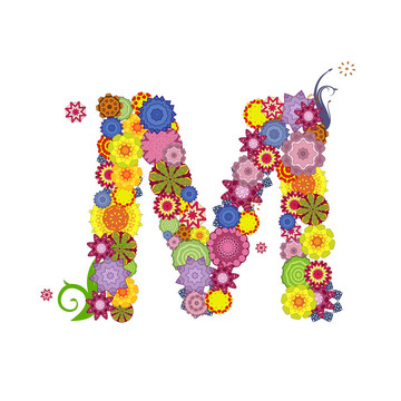 字母花紋