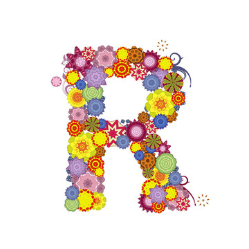字母花紋
