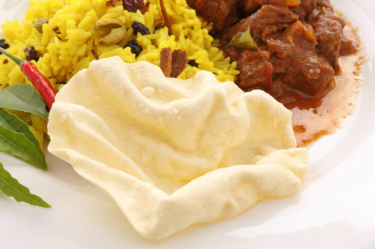 pappadum和Curry