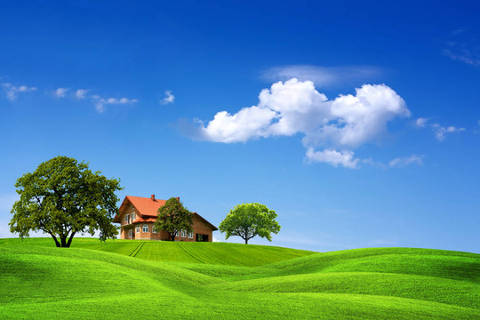 住宅與綠色景觀
