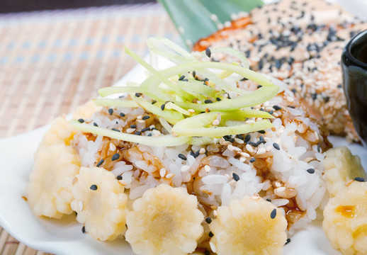 奶油米飯和奶油醬