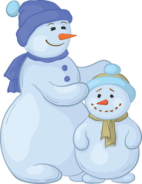 snowmens母親和兒子
