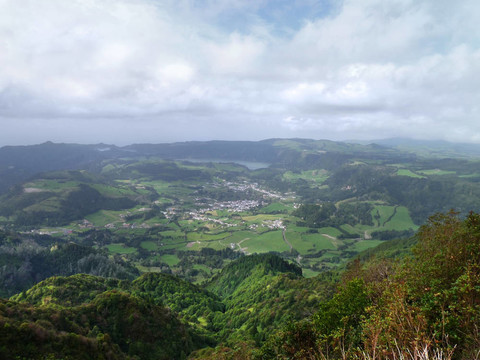 空中的風(fēng)景在亞速爾群島