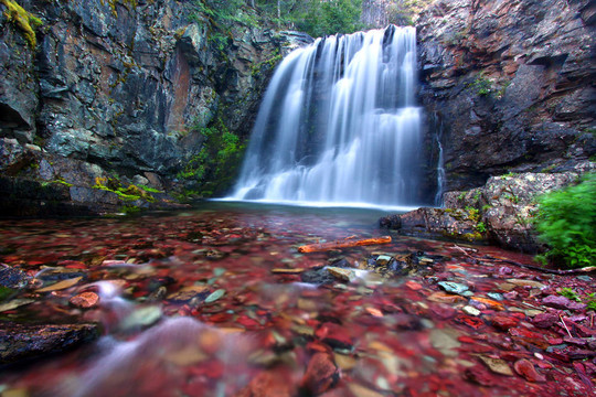 蒙大納的Rockwell Falls
