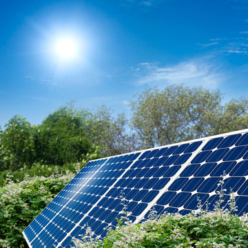 太陽能電池板的概念