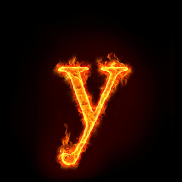 火的字母；字母Y