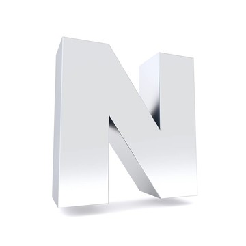 3D拉絲金屬字母表