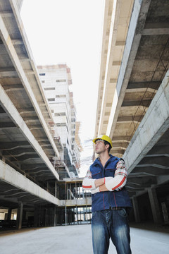 建筑工地上的工人