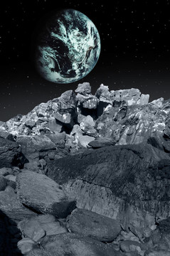 流星或彗星在去地球的路上