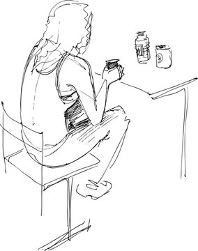 學(xué)生們?cè)诼牨娭? style=