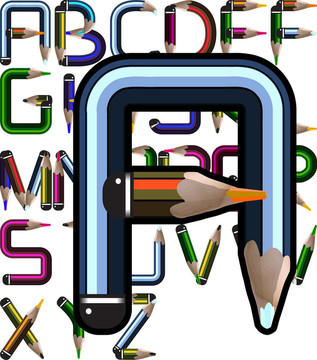 鉛筆字母
