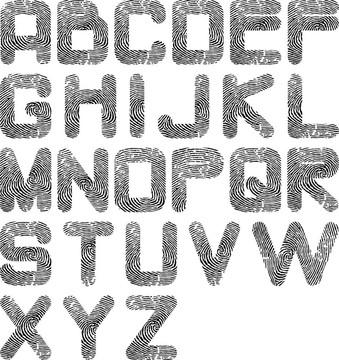 指紋的字母