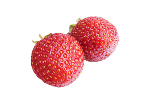 孤立的草莓