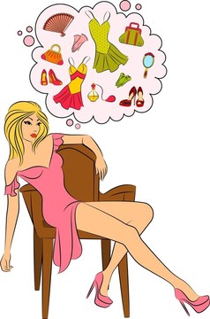 美麗的女孩的夢想