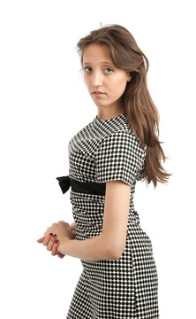 一個美麗的年輕女人的肖像