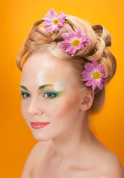 美麗女孩的肖像