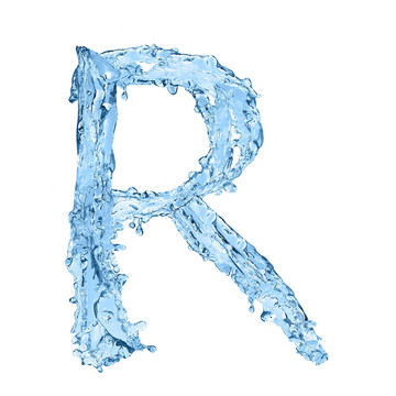 凍結(jié)水字母-字母R