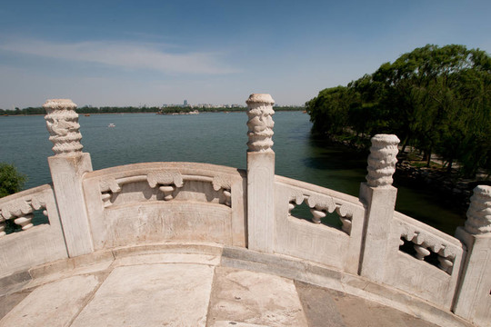 在bejings頤和園橋
