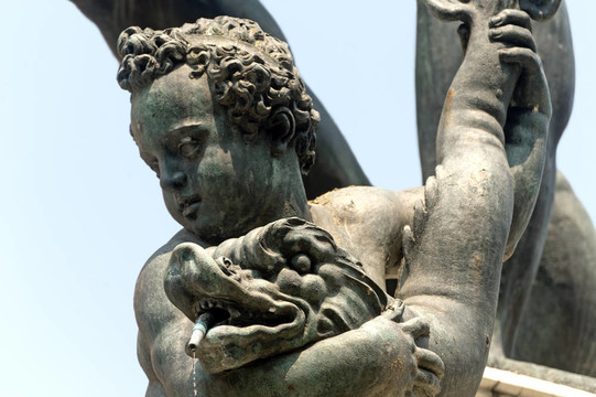 博洛尼亞（Emilia Romagna；意大利）海王星的銅像；細(xì)節(jié)
