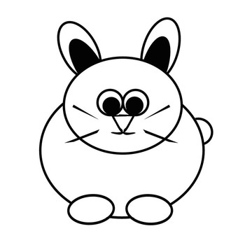 一只兔子的插圖