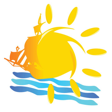 夏季旅行插圖