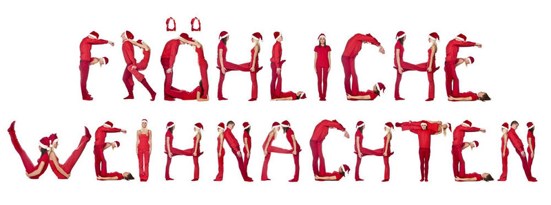 精靈形成短語FR？hliche Weihnachten