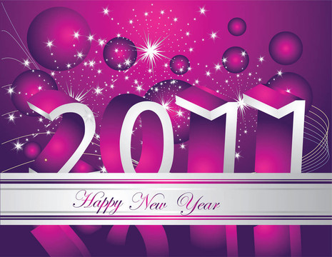 新年快樂2011背景