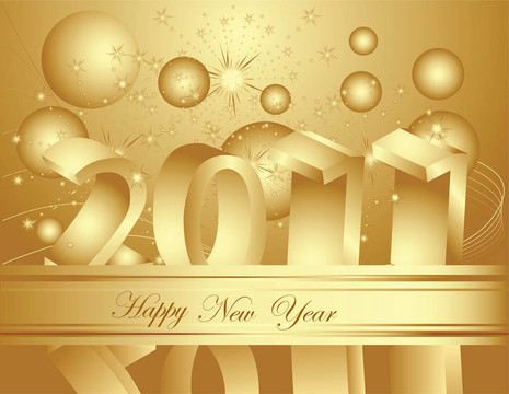 新年快樂2011背景