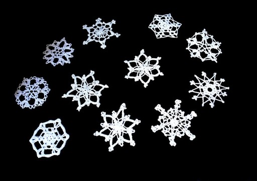 鉤針的雪花