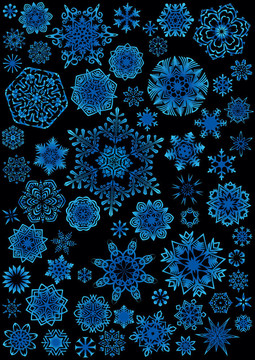 雪花。