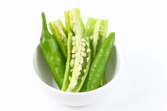 切片青辣椒