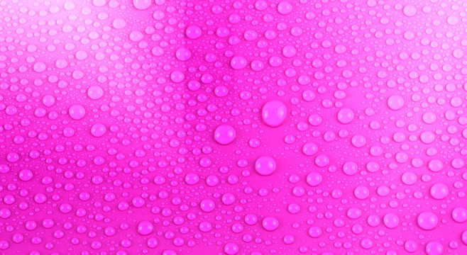 粉红色的小水滴