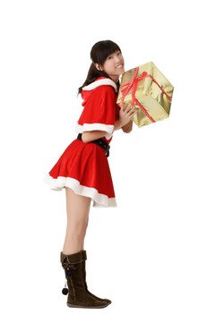 漂亮的圣誕女孩