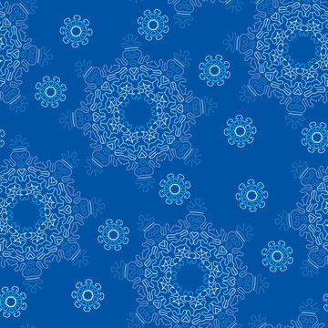 無(wú)縫的雪花圖案