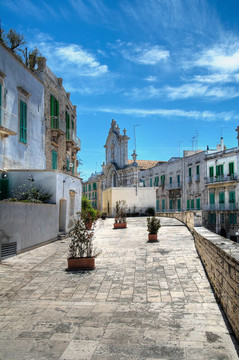 莫爾費塔的觀點。Apulia。