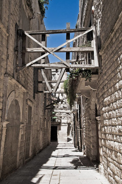 小巷。莫爾費塔。Apulia。