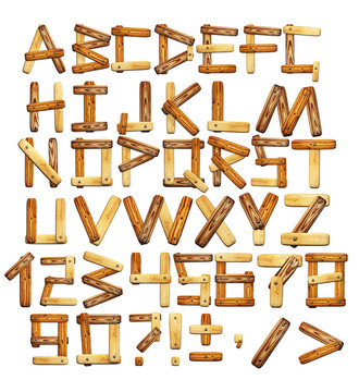 木制字母