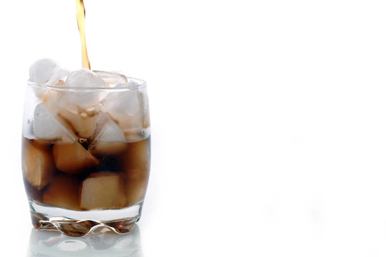 可樂和冰杯