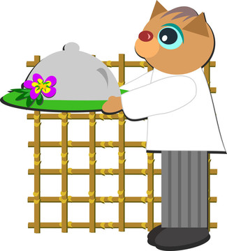 貓廚師服務(wù)一頓飯
